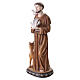 Statua San Francesco d'Assisi 60 cm resina dipinta tortore e cerbiatto  s8