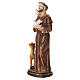 Święty Franciszek z gołębiami i sarenką, żywica ręcznie malowana, 20 cm s4