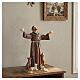 St. Francis of Assisi surrounded by animals, painted resin, 8 in s2