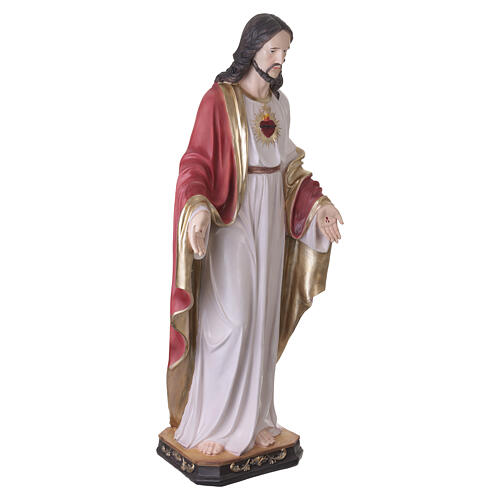 Sacred Heart of Jesus statue, 47 in, fibreglass hand‑painted for outdoor use 9