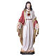 Estatua Sagrado Corazón 120 cm fibra de vidrio pintada a mano para exterior s1