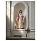 Sacred Heart of Jesus statue 120 cm hand-painted fiberglass for outdoor use s2