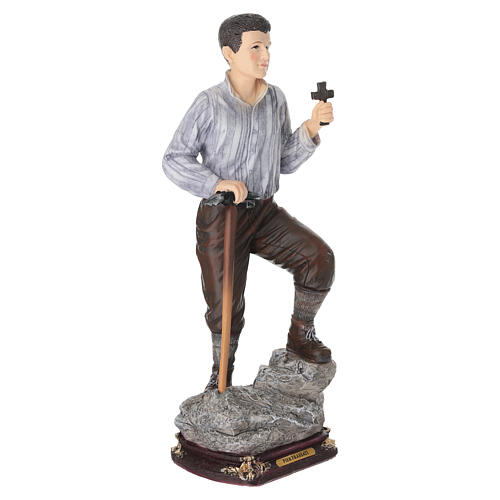 Statua resina dipinta San Pier Giorgio Frassati 30 cm 6