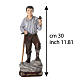 Figurka z żywicy, malowana, święty Pier Giorgio Frassati, 30cm s3