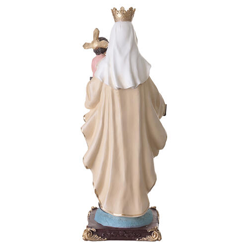 Our Lady of Mount Carmel hand-painted resin statue with scapulars, 60 cm 7