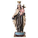 Our Lady of Mount Carmel hand-painted resin statue with scapulars, 60 cm s1