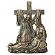 Way of the Cross plaques, 15 stations, bronze-finished resin, 10 in s15