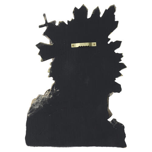 Via Crucis Quadretti 15 stazioni resina bronzata 25 cm 18