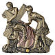 Via Crucis Quadretti 15 stazioni resina bronzata 25 cm s5