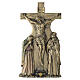 Via Crucis Quadretti 15 stazioni resina bronzata 25 cm s14