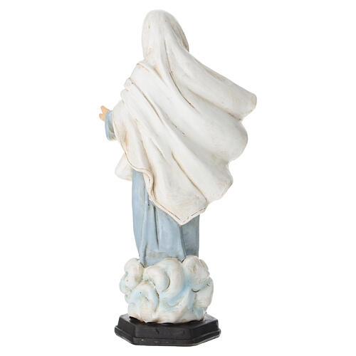 Our Lady of Medjugorje, 8 in, hand-painted resin statuette 6