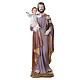 Statue of Saint Joseph with Infant Jesus, 47 in, fibreglass, for outdoor use s1