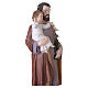 Estatua San José con Niño Jesús 120 cm fibra de vidrio para exterior s8