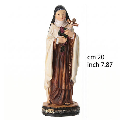 Statue peinte Sainte Thérèse de Lisieux 20 cm 3