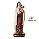 Statua dipinta Santa Teresa di Lisieux 20 cm s3
