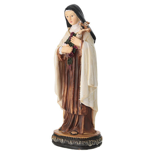 St Therese of Lisieux painted statue, 20 cm 4