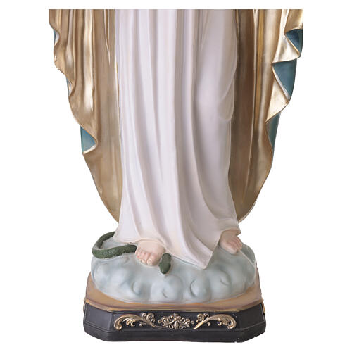 Vierge Immaculée 100 cm fibre de verre colorée pour extérieur 10