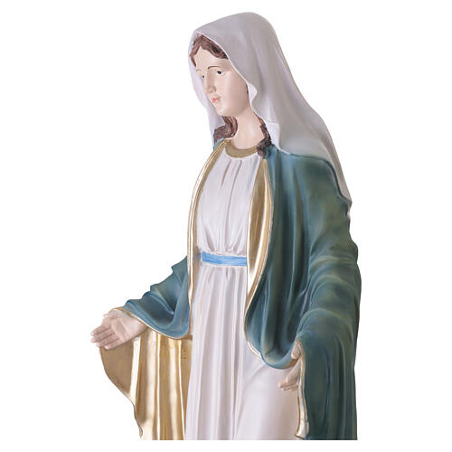 Statua Madonna Immacolata 100 cm vetroresina colorata per esterno 7