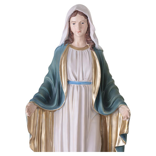 Nossa Senhora da Imaculada Conceição fibra de vidro colorida 100 cm para exterior 5