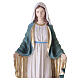 Immaculate Mary statue in painted fiberglass 100 cm for outdoor use s5