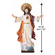 Sacred Heart of Jesus statue with golden halo, 30 cm s3
