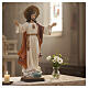 Statua Sacro Cuore di Gesù posa benedicente resina dipinta 60 cm   s2