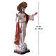 Statua Sacro Cuore di Gesù posa benedicente resina dipinta 60 cm   s4