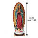 Notre-Dame de Guadalupe résine peinte à la main 30 cm s3