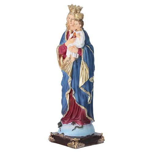 Statuetta Vergine del Sacro Cuore con Bambin Gesù 20 cm 4