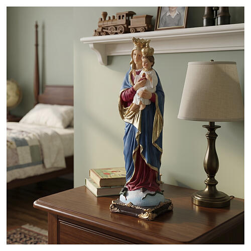 Estatueta Virgem do Sagrado Coração com Menino Jesus 20 cm 2