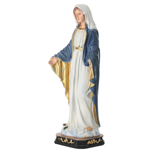 Madonna Immacolata statuetta resina rifinita a mano 20 cm 4