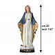 Mary Immaculate statue hand-finished resin, 20 cm s3