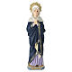 Estatua Virgen Dolorosa manos juntas 30 cm resina pintada s1