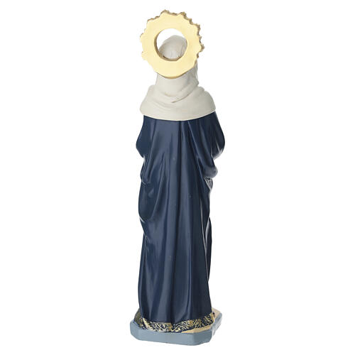 Nossa Senhora das Dores mãos juntas resina pintada 30 cm 6