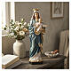 Our Lady with Baby Jesus, painted resin, 16 in s2
