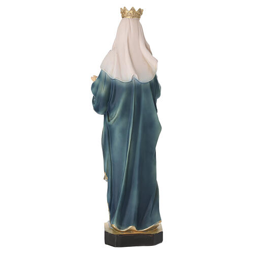 Estatua Virgen María y Niño Jesús resina pintada 40 cm 9
