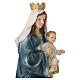 Estatua Virgen María y Niño Jesús resina pintada 40 cm s7