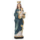 Statua Maria Vergine e Bambin Gesù resina dipinta 40 cm s1