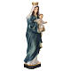 Statua Maria Vergine e Bambin Gesù resina dipinta 40 cm s6