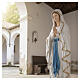 Our Lady of Lourdes painted fibreglass statue, 47 in, for outdoor use s6