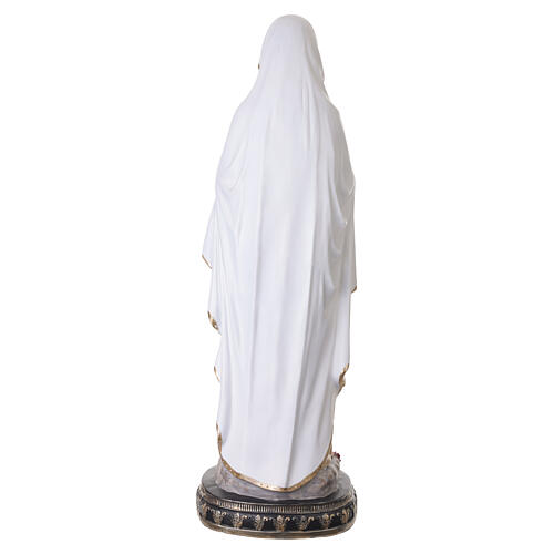Estatua Virgen de Lourdes 120 cm fibra de vidrio pintada para exterior 11