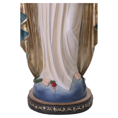Vierge Miraculeuse 180 cm fibre de verre peinte pour extérieur 13