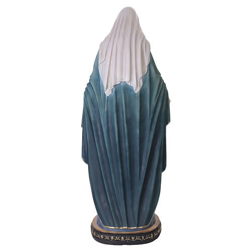 Vierge Miraculeuse 180 cm fibre de verre peinte pour extérieur 14