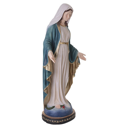 Miraculous Mary Statue in painted fiberglass for outdoors, 180 cm 9