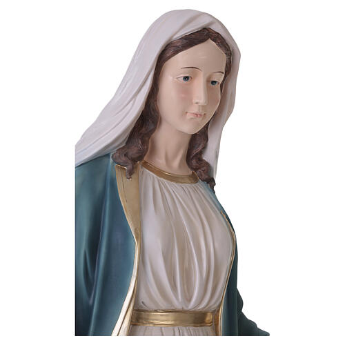 Miraculous Mary Statue in painted fiberglass for outdoors, 180 cm 10