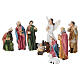 Statuine mignon presepe completo in resina dipinta 6 cm s2