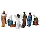 Statuine mignon presepe completo in resina dipinta 6 cm s4