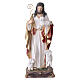 Jesus the Good Shepherd, 24-inch painted resin statue with metal pastoral staff s1