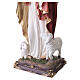 Jesus the Good Shepherd, 24-inch painted resin statue with metal pastoral staff s7