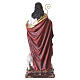 Jesus the Good Shepherd, 24-inch painted resin statue with metal pastoral staff s8